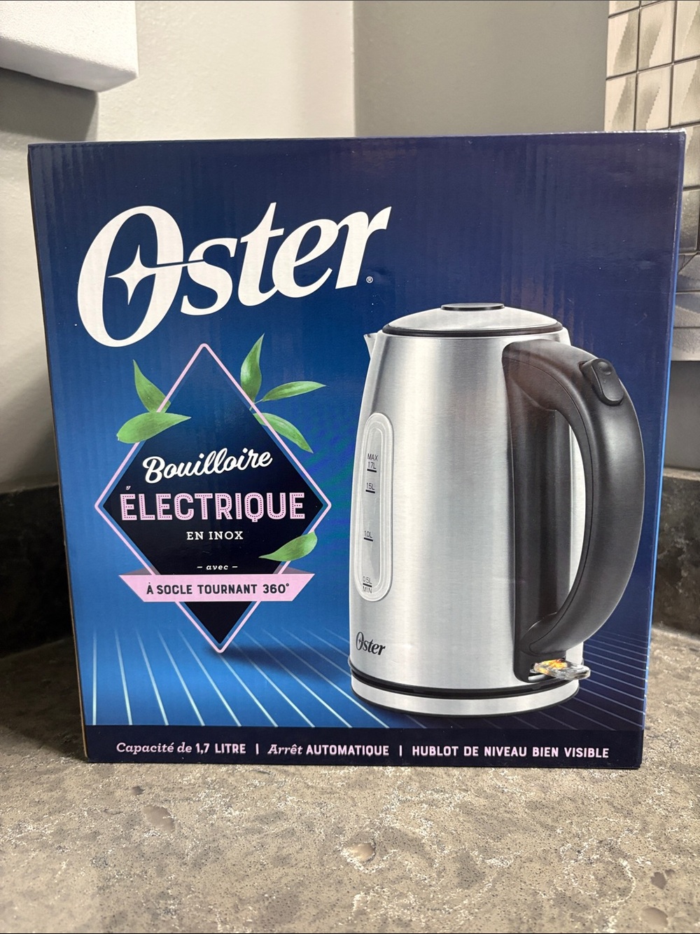 Oster Stainless Steel Electric Kettle 1.7L - Brand New Sealed in Box